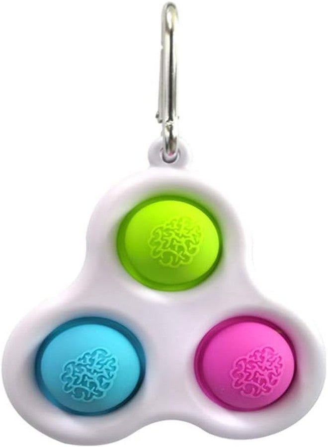 ANAB GI ألعاب ANAB GI Fidget Pop - ألعاب يدوية حسية محمولة ومهدئة للمتعة وتخفيف التوتر - سلسلة مفاتيح مصنوعة من السيليكون الناعم والمرن والآمن غذائيًا - ألعاب ضغط متينة للأطفال والكبار (متعددة الألوان) عبوة من 1 - Image 1